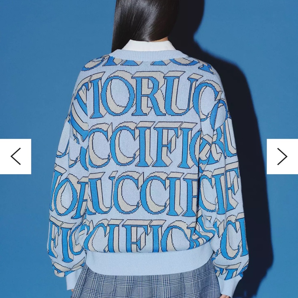 fiorucci monogram intarsia sweater - Picture 3 of 4